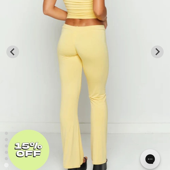 SOLD NWOT omighty aloha boob tube in butter & aloha pants in butter - Picture 3 of 6